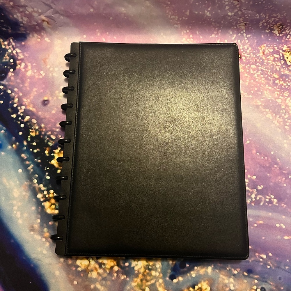 M by Staples Discbound Leather Notebook Bundle